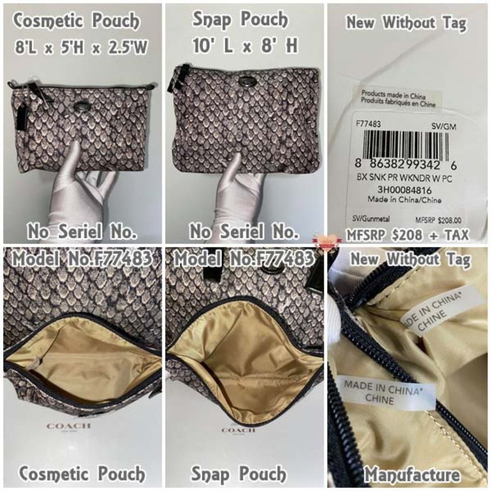 🖤Coach Nylon Bag, Snap Pouch & Cosmetic Pouch🖤 - Picture 10 of 16